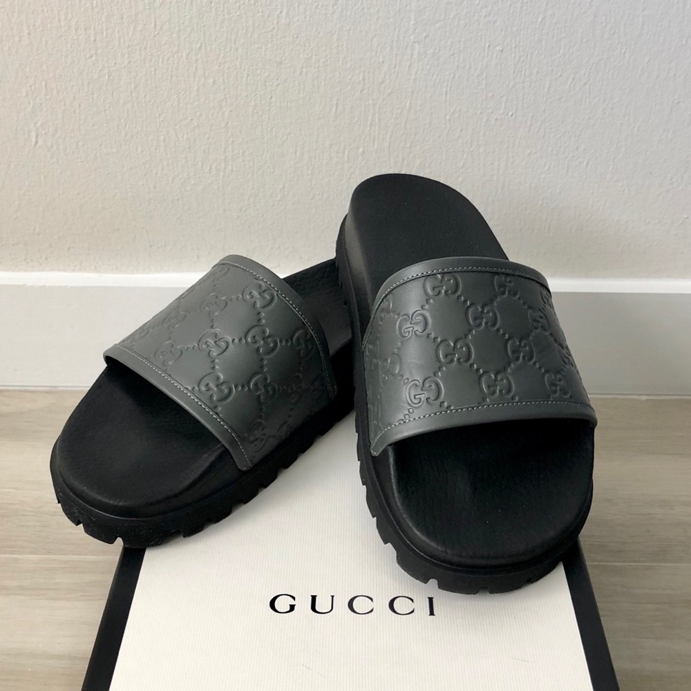 Brand new limited edition Gucci Leather Slides